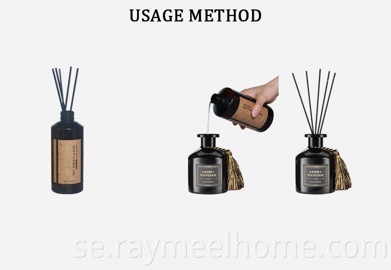 Partihandelstillverkningsfabrik 100 ml 200 ml 500 ml Hemdoft Reed Diffuser Scent Refill